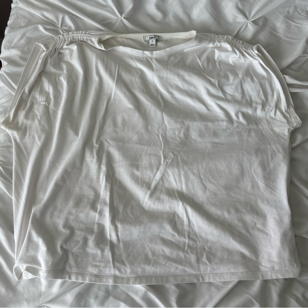 Bar III White Muscle Tee